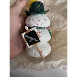 Charleston, South Carolina Snowman Ornament Made From Shells 2651‎